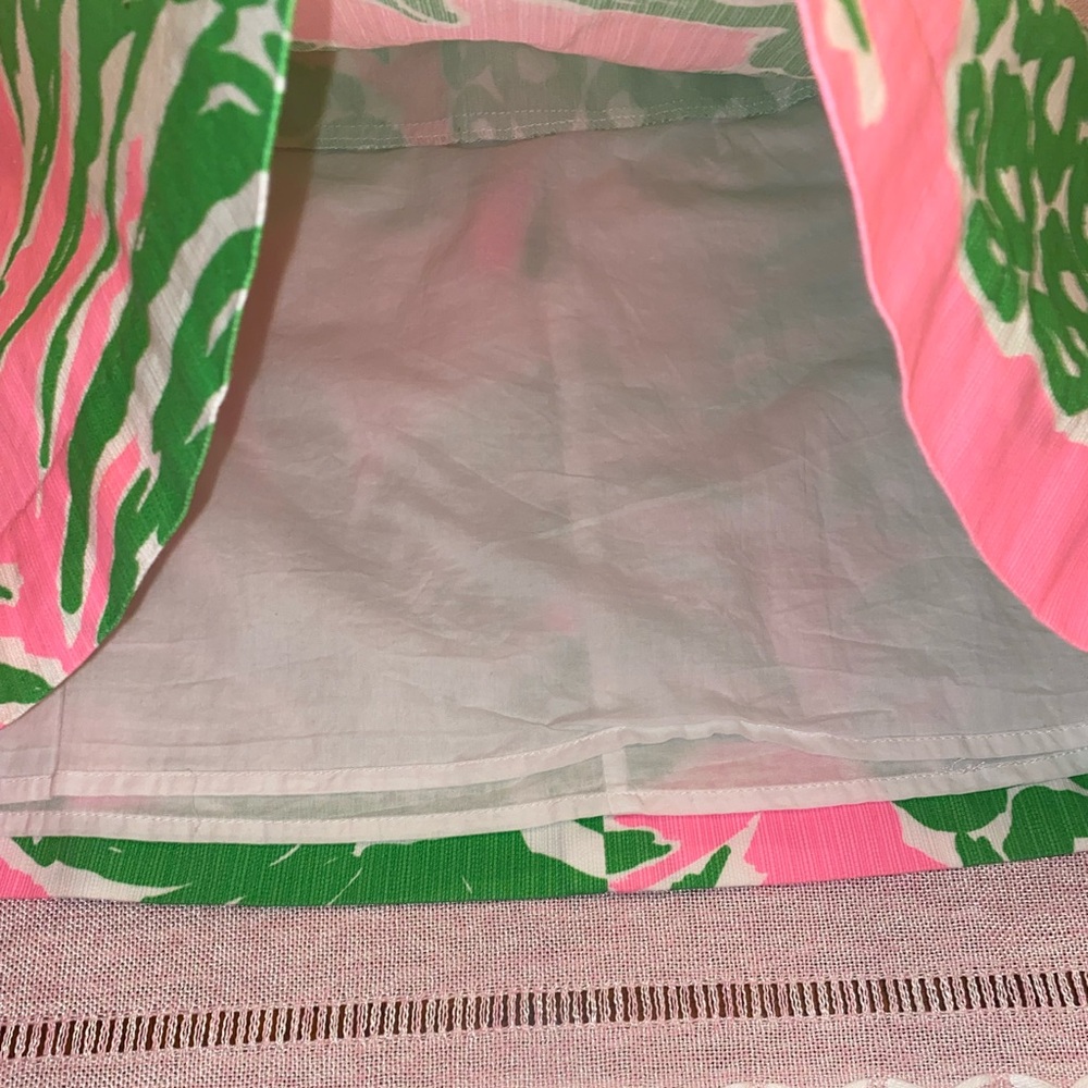 Lilly Pulitzer Pink and Green Mini Skirt - Picture 8 of 13